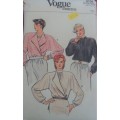 VOGUE PATTERN 9109  SET OF BLOUSES SIZE 10 COMPLETE