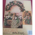 McCALLS #14264 APPLE BLOSSOMS - 4 EASY FLORAL PROJECTS MADE WITH DRIED APPLE SLICES