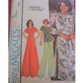 McCALL'S PATTERN 4924 DRESS WITH YOKE SIZE 18 BUST 102 CM COMPLETE