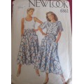 NEW LOOK PATTERNS 6861 TOP & SKIRT SIZES ONE 8 - 18 SEE LISTING