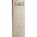 NEW LOOK PATTERNS 6861 TOP & SKIRT SIZES ONE 8 - 18 SEE LISTING