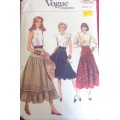 VOGUE 9954  FLARED SKIRT SIZE 8-10-12  SEE LISTING
