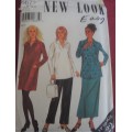 NEW LOOK PATTERNS 6677 - DRESS-TUNIC-SKIRT-PANTS  SIZES 10 - 22 -COMPLETE