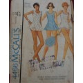 McCALLS 4466 TENNIS DRESS-PANTIES AND TENNIS RACQUET COVER SIZE12 BUST 34"  COMPLETE