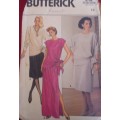 BUTTERICK  6756 TOP & SKIRT SIZE 12 COMPLETE - SUPPLIED IN A ZIPLOC BAG