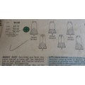 BUTTERICK 3975  SEMI FITTING FLARED SKIRT  SIZE 8-10-12 COMPLETE