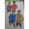 VINTAGE SIMPLICITY 9944 BOYS FITTED JACKETS SIZE 10 YEARS CHEST 28` COMPLETE-UNCUT-F/FOLDED
