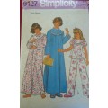 SIMPLICITY 8127 GIRLS & CHUBBIES NIGHTIE-PJS-ROBE SIZE SMALL= BREAST 66 CM COMPLETE