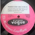 FRANCOISE HARDY SINGS IN ENGLISH - 1967 DISQUES VOGUE STEREO VINYL LP SVS 014