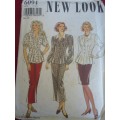 NEW LOOK PATTERNS 6094 BLOUSE WITH TIEBACK & SKIRT SIZES 8 - 18 COMPLETE