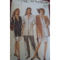 NEW LOOK PATTERNS 6519 JACKET-TOP-SKIRT-PANTS SIZES 8 - 20 COMPLETE