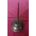 PERFECT - LARGE COPPER COLOUR SINGER OIL CAN