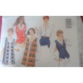 BUTTERICK PATTERN 3856 SET OF TOPS SIZE 14-16-18 COMPLETE