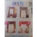 McCALLS 8078 HOME DECOR - WINDOW DRESSINGS ONE SIZE  COMPLETE-UNCUT-F/FOLDED