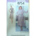 SIMPLICITY 8754 SKIRT-BLOUSE-UNLINED WAISTCOAT SIZE 10 BUST  83 CM COMPLETE SUPPLIED IN AN ENVELOPE