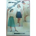 SIMPLICITY 5525  YOKED KNICKERS-CULOTTES-MINI SKIRT SIZE 12 SEE LISTING