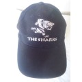 SHARKS RUGBY CAP WITH WHITE SHARKS LOGO