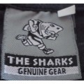 `TACKLE THIS-SUMMER IN THE SHARKS STYLE` T-SHIRT WITH CROPPED SLEEVE- MEDIUM-THE SHARKS GENUINE GEAR