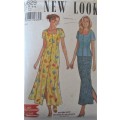 NEW LOOK PATTERNS 6629 FRONT BUTTON DRESS/SKIRT & TOP SIZE 8-18 COMPLETE