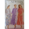 NEW LOOK PATTERNS 6493 LOW WAIST DRESS SIZES8 - 20 NO SEWING INSTRUCTIONS