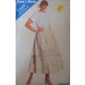 BUTTERICK 5569 TOP & SKIRT SIZE A  8-10-12 COMPLETE