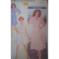BUTTERICK 6429 DRESS WITH SHAPED INSERT SIZE 8-10-12 COMPLETE IN A ZIPLOC BAG