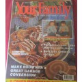 YOUR FAMILY -MARCH 1995 - 124 PAGE MAGAZINE WITH PULLOUT PATTERN SECTION
