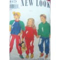 NEW LOOK PATTERNS 6475 KIDS HOODIE & TRACKSUIT SIZE 3 - 12 YEARS COMPLETE