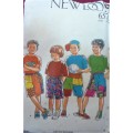 NEW LOOK PATTERNS 6571 BOYS SHORTS 7 SIZES IN ONE 4-10 YEARS COMPLETE-ZIPLOC BAG
