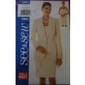 BUTTERICK 5981 JACKET & DRESS SIZE B14-16-18 COMPLETE