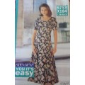 BUTTERICK 6753X184 SEMI FITTED DRESS SIZE C=18-20-22 COMPLETE
