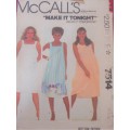 McCALLS 7514 SLEEVELESS PULLOVER DRESS  SIZE LARGE 18 - 20 COMPLETE