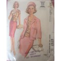 V/VINTAGE McCalls 6737 SUIT and OVERBLOUSE - SIZE 16 BUST 36` COMPLETE-ZIPLOC