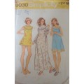 SIMPLICITY 5030 NIGHTGOWN WITH BLOOMERS SIZE SMALL = 8 - 10 COMPLETE
