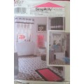 SIMPLICITY HOUSE 8107 BATHROOM ROOM ESSENTIALS  ONE SIZE-COMPLETE-UNCUT-F/FOLDED