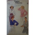 VOGUE 9978 LOOSE FITTING SET OF BLOUSES  SIZE 16 COMPLETE - SEE LISTING
