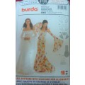 BURDA PATTERN 8199 WEDDING DRESS SIZES 10-12-14-16-18-20-22 COMPLETE