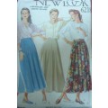 NEW LOOK PATTERNS 6218 SET OF SKIRTS SIZES 8-18 COMPLETE-MOSTLY UNCUT