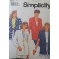 SIMPLICITY 7722 LINED JACKET SIZE P 12-16- COMPLETE