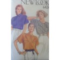 NEW LOOK PATTERNS 6424 SET OF TOPS SIZES 8 - 18 COMPLETE