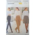 BUTTERICK PATTERN 5090 SHORTS-PANTS-TAPERED LEG SIZE 12-14-16  COMPLETE