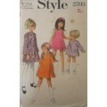 VINTAGE STYLE 2595 GIRLS DRESS SIZE 8 YEARS  COMPLETE-UNCUT-F/FOLDED