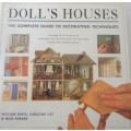 DOLL'S HOUSES - THE COMPLETE GUIDE TO DECORATING TECHNIQUES - 164 PAGES HARDCOVER WITH DUST JACKET