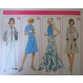 1975 CREATIVE PATTERNS D2  FITTED JACKETS COMPLETE PATTERN-UNCUT-F/FOLDED