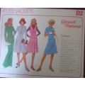 1975 CREATIVE PATTERNS D2  FITTED JACKETS COMPLETE PATTERN-UNCUT-F/FOLDED