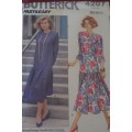 BUTTERICK 4207  PULLOVER DRESS WITH LOWERED WAISTLINEE SIZE 12-14-16 COMPLETE-UNCUT-F/FOLDED