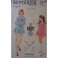 VINTAGE BUTTERICK 5677 GIRLS ONE PIECE DRESS & SHAWL SIZE 6 YEARS BREAST 25` COMPLETE-UNCUT-F/FOLDED