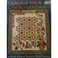 QUILTS FROM GRANDMOTHER'S GARDEN-JAYETTE HUFF-84 PAGE SOFTCOVER+DUSTJACKET