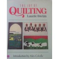 THE JOY OF QUILTING-LAURIE SWIM-100 PG HARDCOVER+DUSTJACKET-SPINE WORN