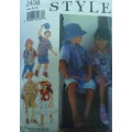 STYLE 2438 KIDDIES SHIRTS SIZE 3 - 8 YEARS COMPLETE